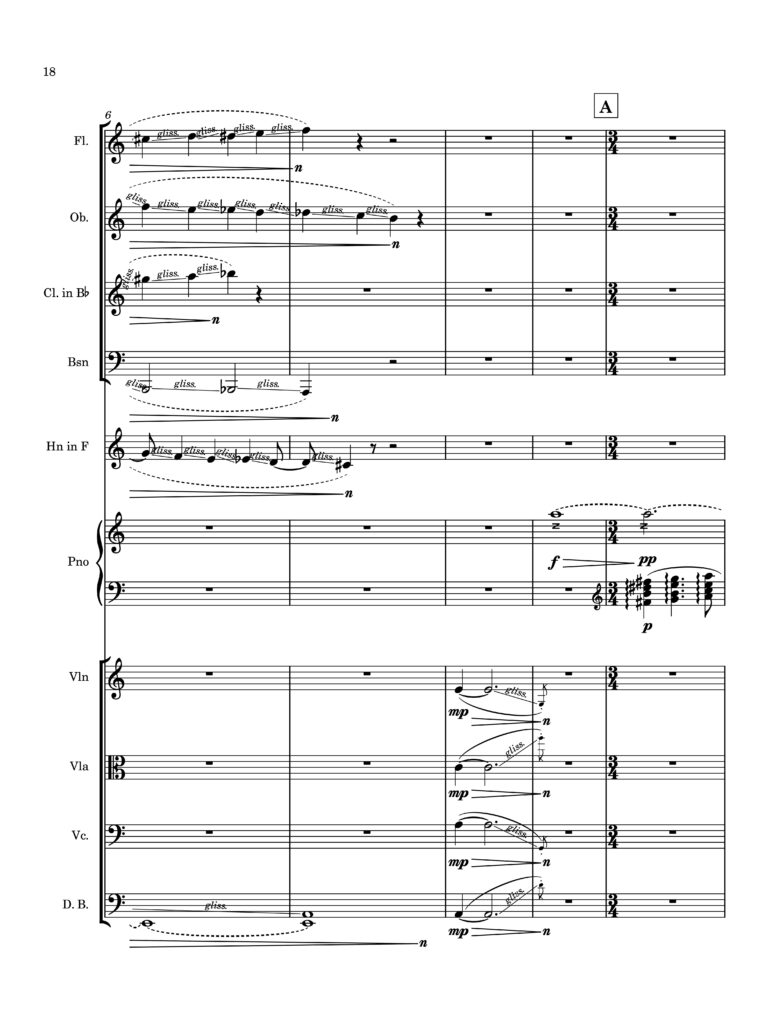 Image of page one of Suite for Ten Instruments: IV. Jacob wrestles with the angel